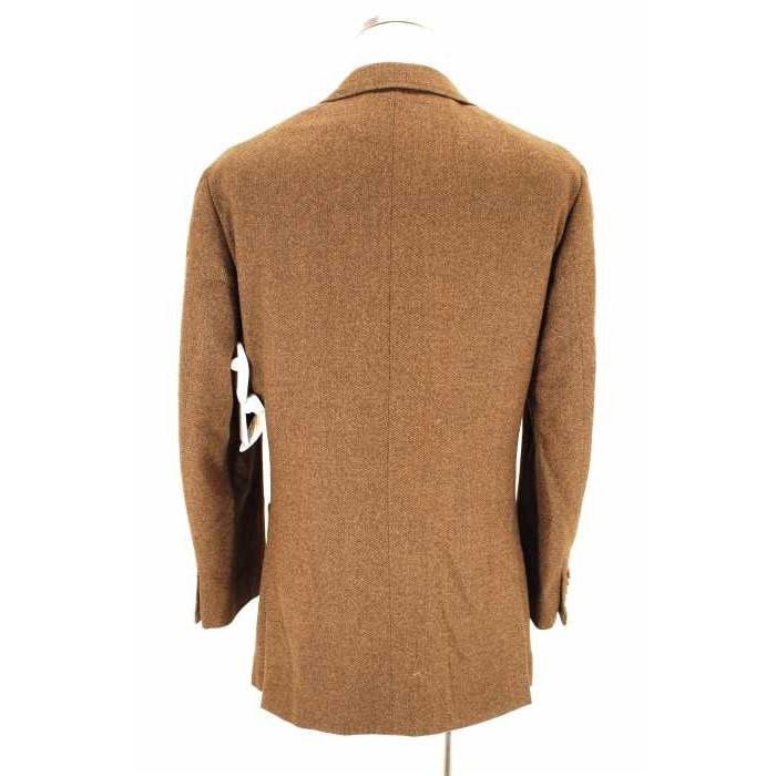 21年激安 ブラウン イザイアisaia ウール ブランド古着バズストア 中古 カシミヤ混ツイード3bジャケット サイズ44 メンズ アウター Isaia イザイア カシミヤ トップス