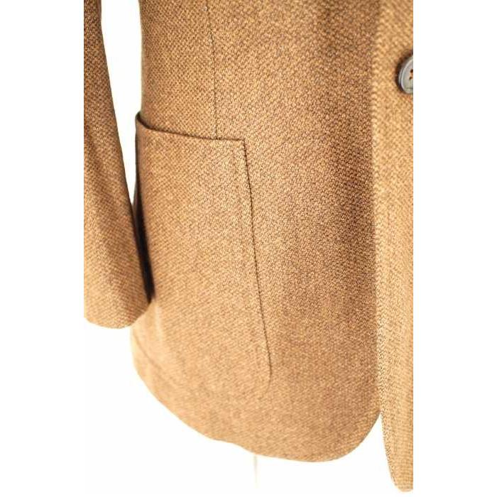 21年激安 ブラウン イザイアisaia ウール ブランド古着バズストア 中古 カシミヤ混ツイード3bジャケット サイズ44 メンズ アウター Isaia イザイア カシミヤ トップス