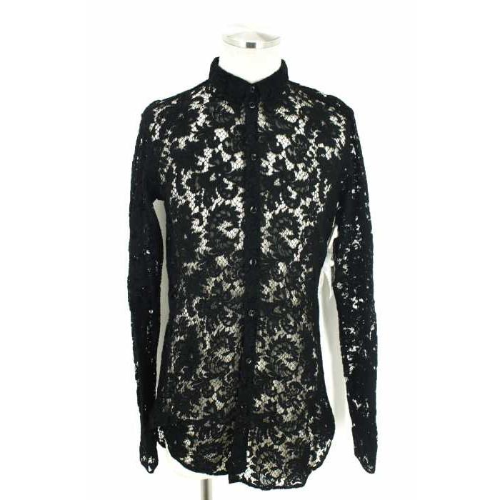 新作 16aw サイズ39 メンズ シャツ Paris サンローランパリ Laurent Saint ブ Paris Laurent サンローランパリsaint シアーレースシャツ 1 ブランド古着バズストア 中古 トップス