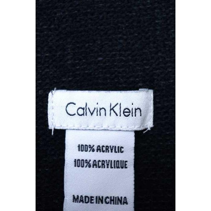 激安セール 財布 帽子 ファッション小物 カルバンクラインcalvin Klein グレイ ブラ Calvin Klein カルバンクライン マフラー メンズ サイズ表記 中古 ブランド古着バズストア Ism Com Ge