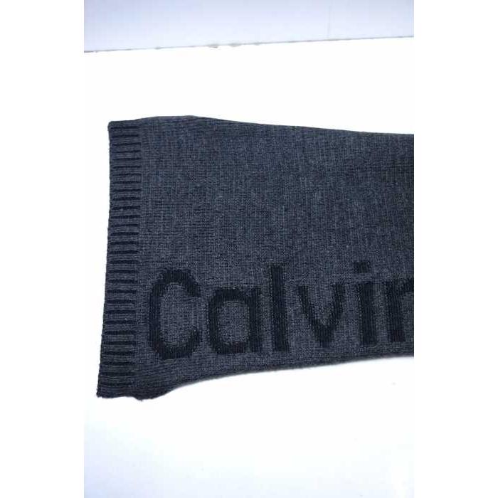 激安セール 財布 帽子 ファッション小物 カルバンクラインcalvin Klein グレイ ブラ Calvin Klein カルバンクライン マフラー メンズ サイズ表記 中古 ブランド古着バズストア Ism Com Ge
