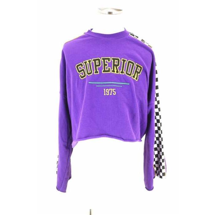 エイチアンドエム H M スウェット トレーナー レディース サイズus L ビッグサイズ チェッカーフラッグ 中古 ブランド古着バズストア 1704 ブランド古着販売のbazzstore 通販 Yahoo ショッピング