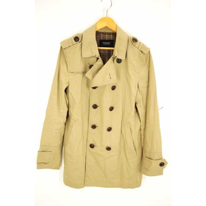 大人女性の Black Burberry バーバリーブラックレーベル バーバリーブラッ Label Black Burberry Label ブランド古着バズ 中古 ショートトレンチコート サイズl メンズ トレンチコート コート アウター Www Affaires Sociales Gouv Cg