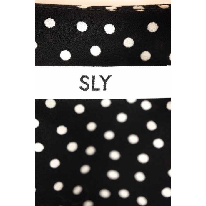 スライ Sly ワンピース レディース サイズfree ドット柄フロントボタンシャツワンピース 中古 ブランド古着バズストア ブランド古着販売のbazzstore 通販 Yahoo ショッピング