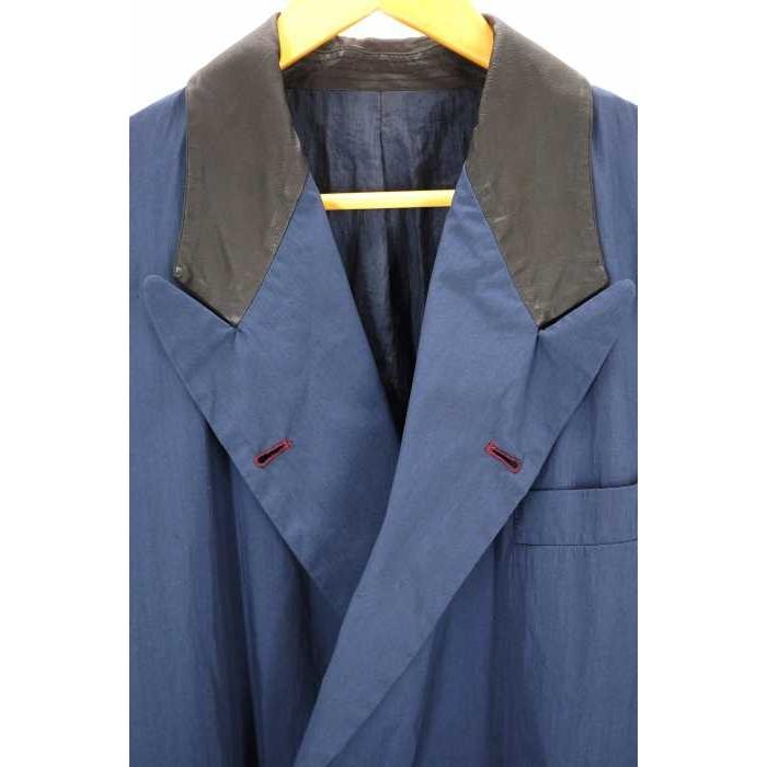 ポールスミス Paul Smith コート メンズ サイズimport M 襟レザー切替ナイロンダブルコート 中古 ブランド古着バズストア ブランド古着販売のbazzstore 通販 Yahoo ショッピング