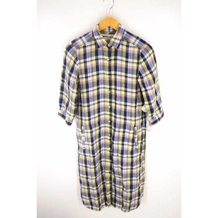 レディース シャツワンピース スピックアンドスパン Spick And Span チェックシャツワンピース 中古 ブランド古着バズストア 0219 ブランド古着販売のbazzstore 通販 Yahoo ショッピング