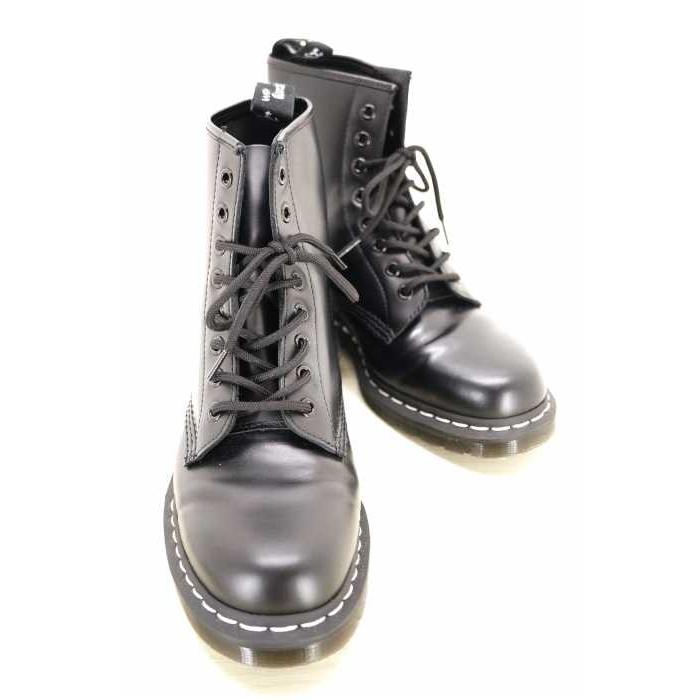 贈る結婚祝い Dr Martens ドクターマーチン 黒系 シルバー ドクターマーチン Dr Martens ワークブーツ メンズ サイズuk 8 レースアップブーツ 8ホール中古 ブランド古着バズストア ブーツ Postetelecom Gouv Cg
