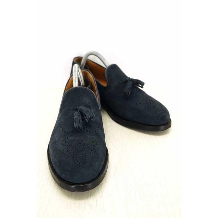 品質検査済 7 メンズ スウェードタッセルローファー Durban Pour Hardrige ハードリッジダーバン Durban Pour Hardrige メンズローファー 中古 0405 ブランド古着バズストア シューズ Vinfra Es