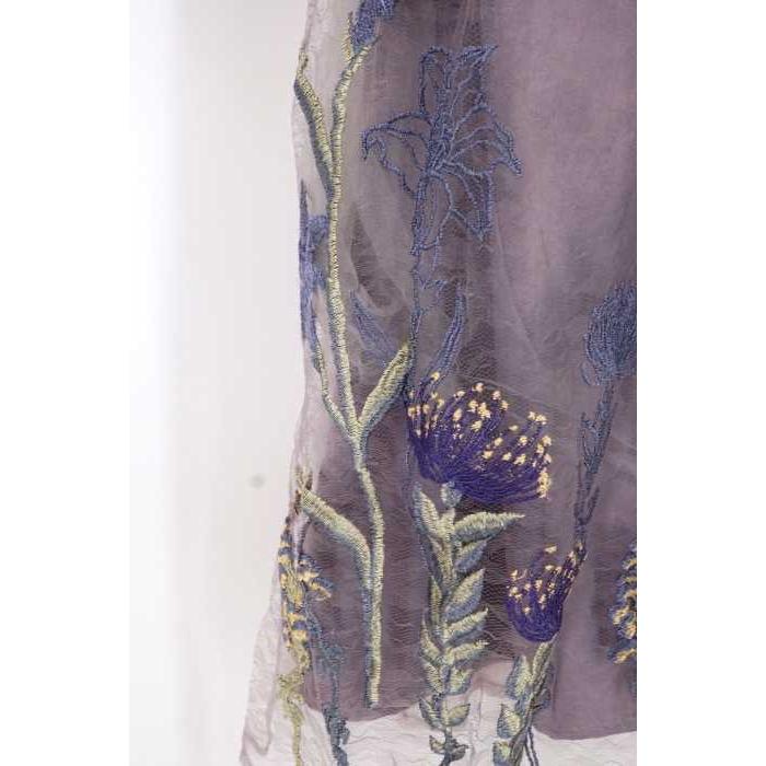 リリーブラウン Lily Brown アフリカンフラワー刺繍ワンピース