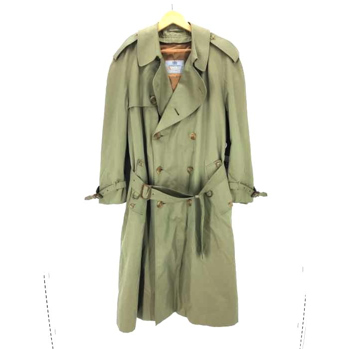 現金特価 マドラスチェック柄ライナー付き Aqua5 Aquascutum アクアスキュータム アクアスキュー Aquascutum メンズトレンチコート コットンギャバジン 1023 ブランド古着バズストア 中古 コート アウター Www Varney Com Br