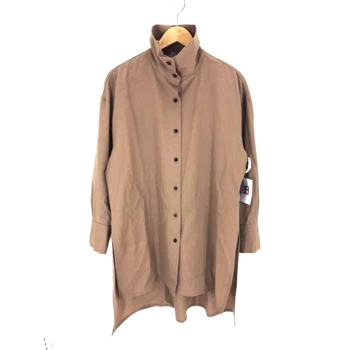 キャバン CABaN ウールツイルハイネックロングシャツ メンズ S 中古