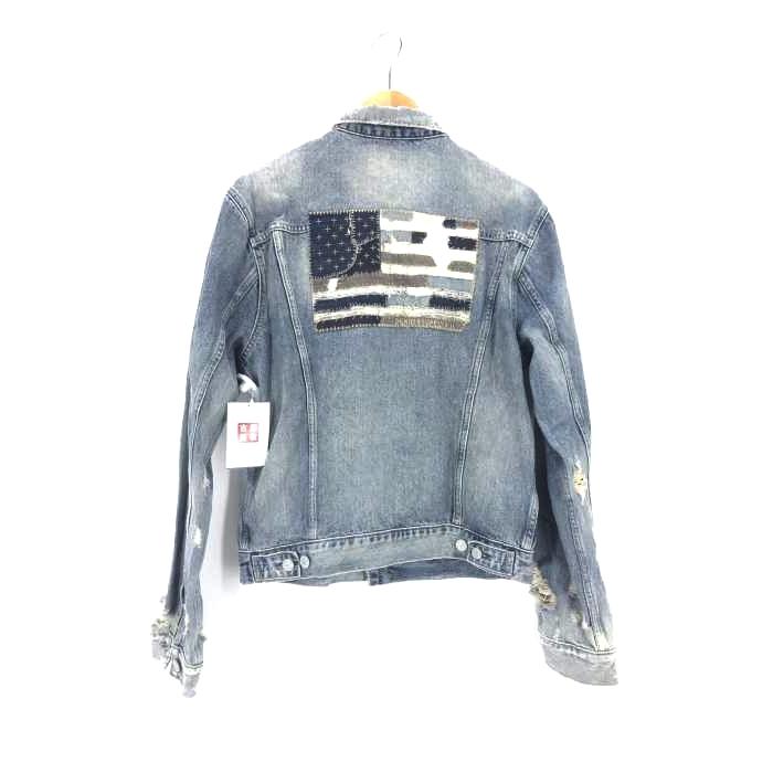 かわいい ジャケット メンズ ブランド古着バズストアbazzstore デニムアンドサプライラルフローレン Denim Supply Ralph Rauren 星条旗 パッチワーク クラッシュ加 中古 古着 Www Threeriversofs Com