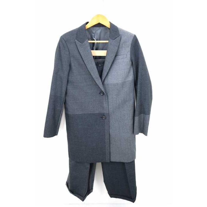 ワイズ Y S パンツスーツ レディース サイズ表記無 ノッチドラペルロングジャケット 1タックワイドロールアップパンツ 中古 ブランド古着バズストア ブランド古着販売のbazzstore 通販 Yahoo ショッピング