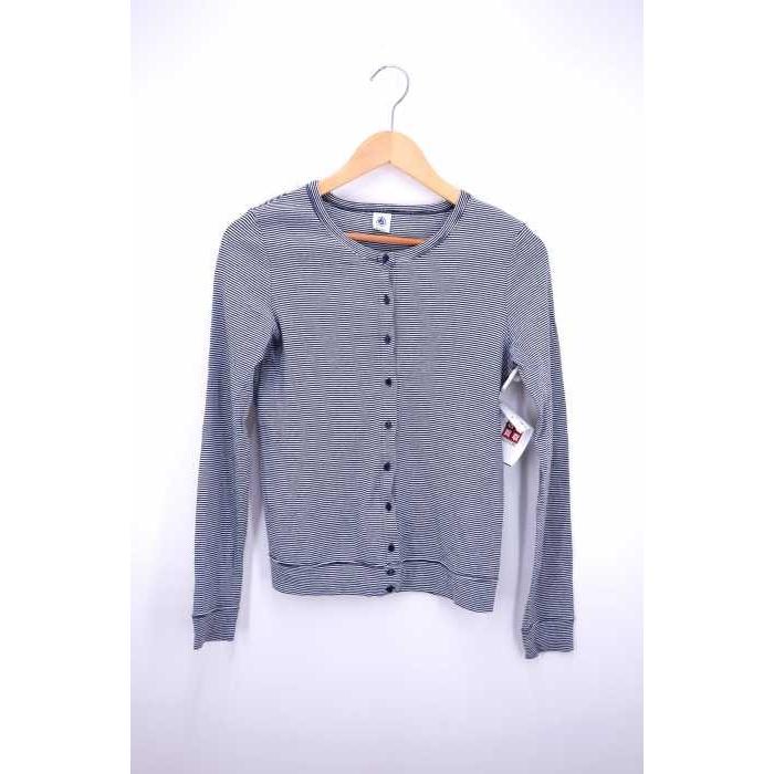 プチバトー Petit Bateau ボーダーコットンカーディガン レディース S 中古 ブランド古着バズストア 0402 ブランド古着販売のbazzstore 通販 Yahoo ショッピング