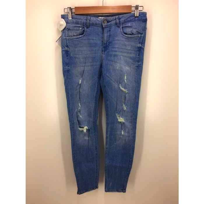 ザラトラファルック Zara Trafaluc ダメージ加工スキニーデニムパンツ レディース 30 中古 ブランド古着バズストア 0716 ブランド古着販売のbazzstore 通販 Yahoo ショッピング