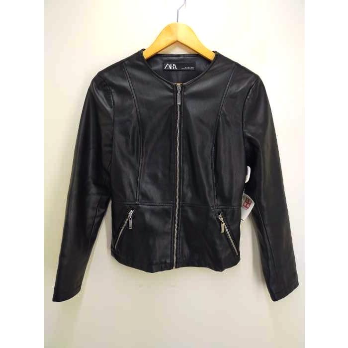 SALE/81%OFF】 zara ライダース シングル ジャケット 新品 ZARA M 本革 リアル レザー ライダース ジャケット 800