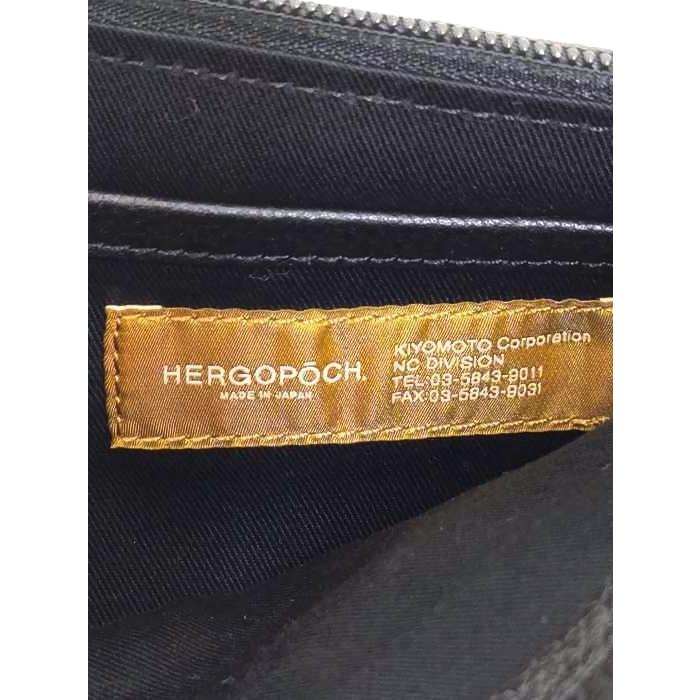 エルゴポック HERGOPOCH. 牛革 レザー エンベロープ クラッチバッグ メンズ  中古 古着 211122｜bazzstore｜03