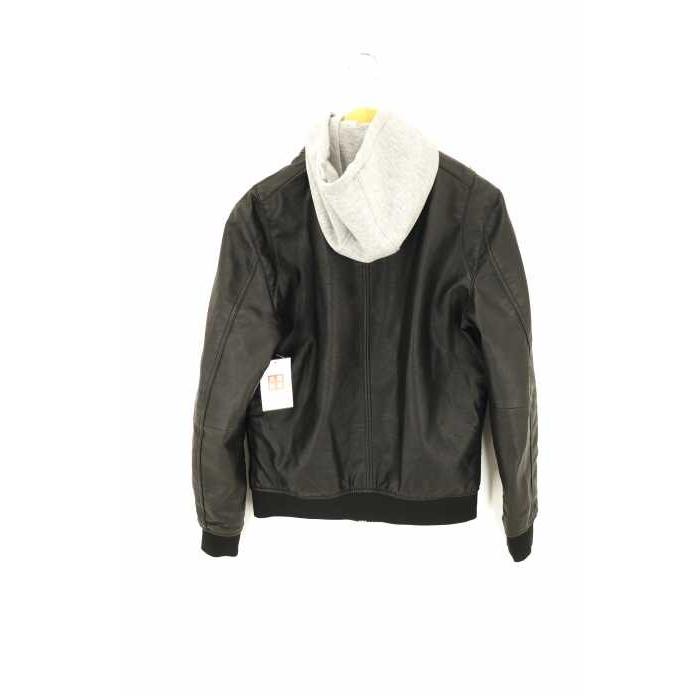 メンズ革ジャン レザージャケット ザラ Zara サイズimport M フード付き フェイクレザージャケッ 中古 ブランド古着バズストア 0122 ブランド古着販売のbazzstore 通販 Yahoo ショッピング