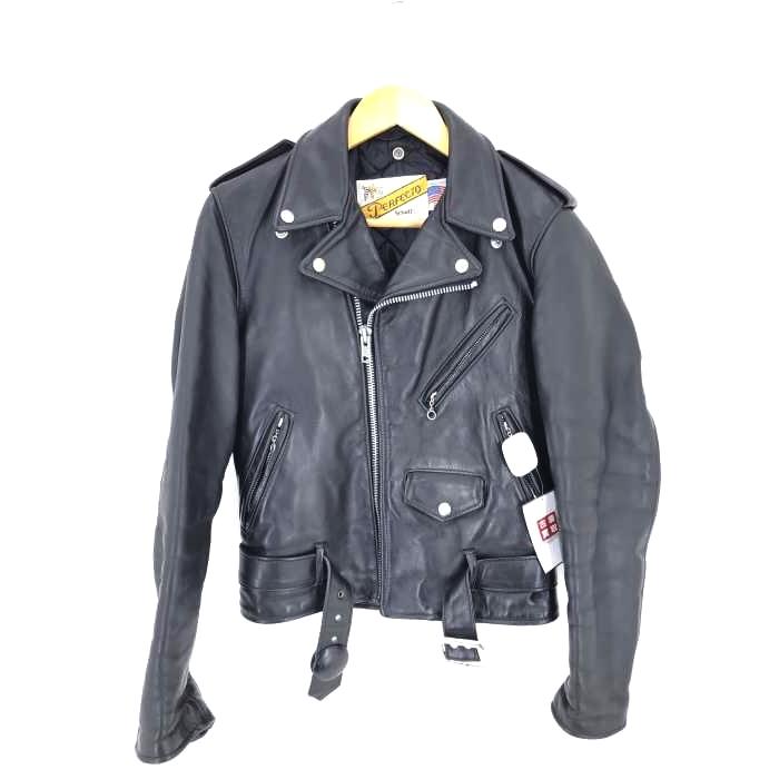 ショット Perfecto By Schott レザー ダブルライダースジャケット メンズ 34 中古 ブランド古着販売のbazzstore 通販 Yahoo ショッピング