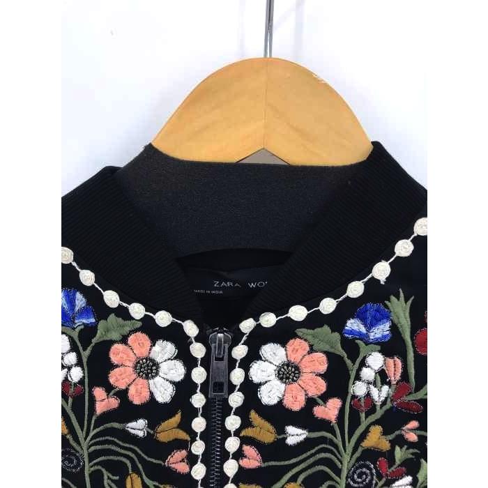 ザラ ウーマン Zara Woman フラワー刺繍フリルサテンブルゾン スタジャン レディース S 中古 古着 ブランド古着販売のbazzstore 通販 Yahoo ショッピング
