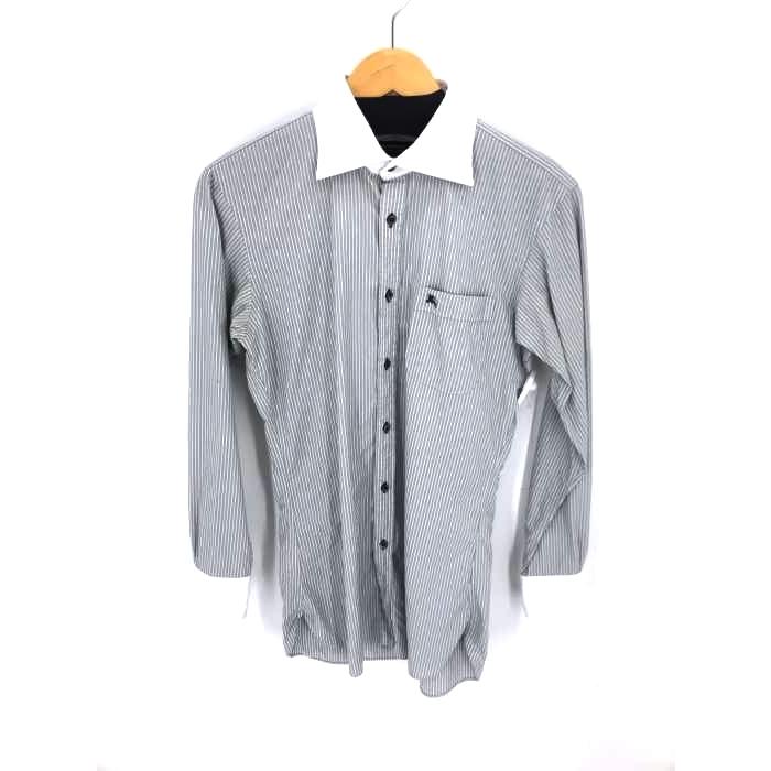 バーバリーブラックレーベル Burberry Black Label ストライプシャツ レディース 38 中古 古着 ブランド古着販売のbazzstore 通販 Yahoo ショッピング