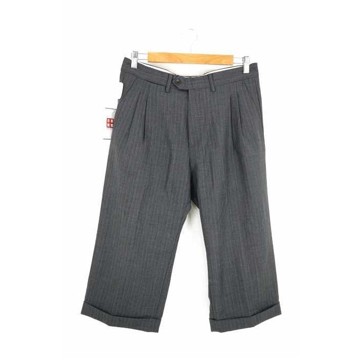 新品登場 ボトムス パンツ メンズスラックス Acne Jeans アクネジーンズグレ アクネジーンズ Acne Jeans Max Wide ストライプクロップドスラックス メンズ 48 中古 2102 Www Threeriversofs Com