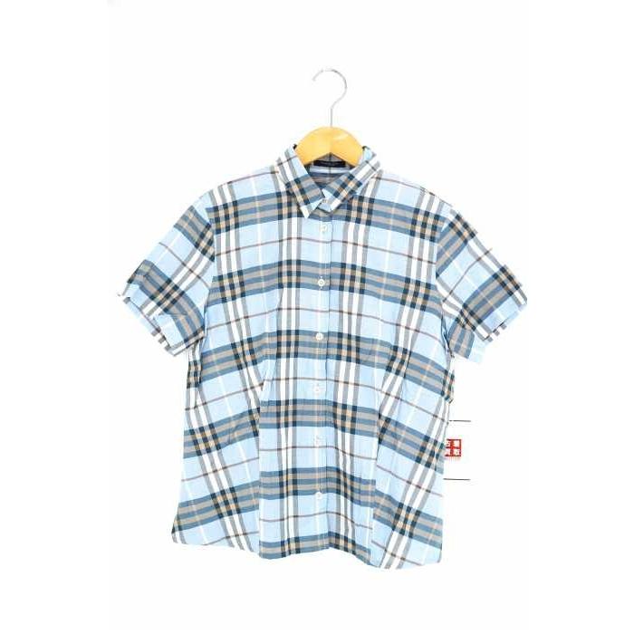 バーバリーロンドン Burberry London チェック半袖シャツ レディース 42 中古 ブランド古着バズストア 0630 ブランド古着販売のbazzstore 通販 Yahoo ショッピング