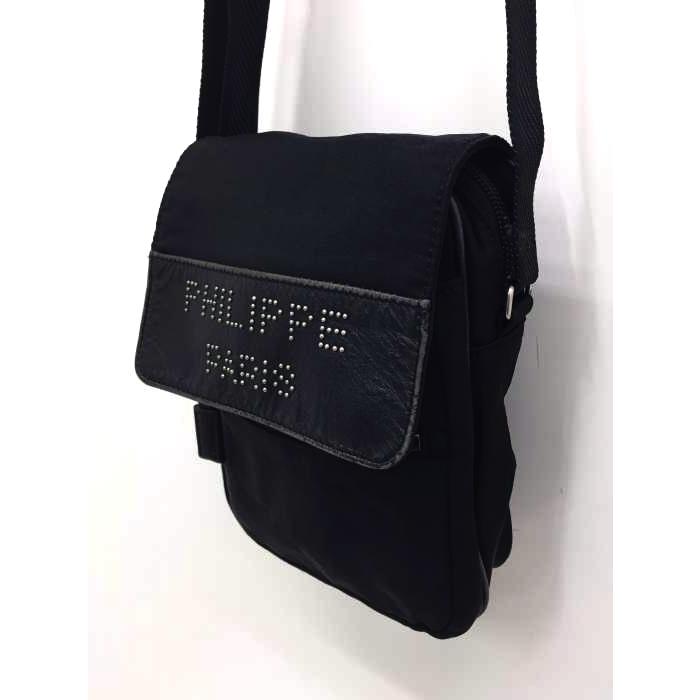 フィリップモデルパリ PHILIPPE MODEL PARIS スタッズロゴレザー切替 