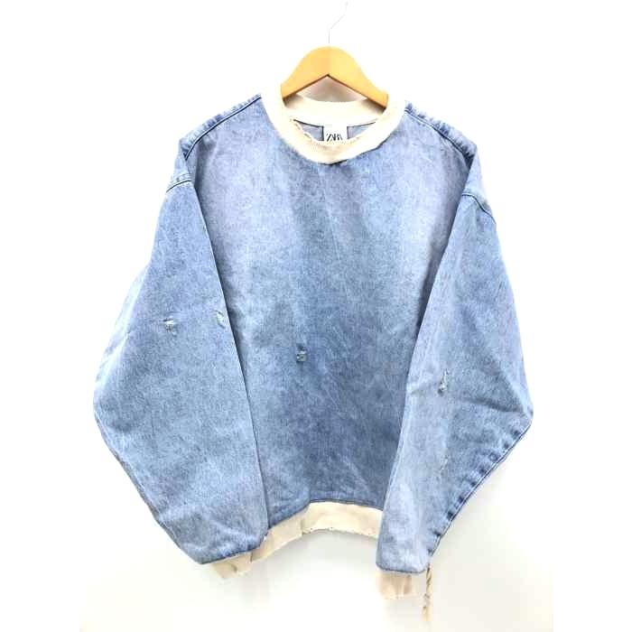 ザラ Zara デニムトレーナー レディース 38 中古 ブランド古着販売のbazzstore 通販 Yahoo ショッピング