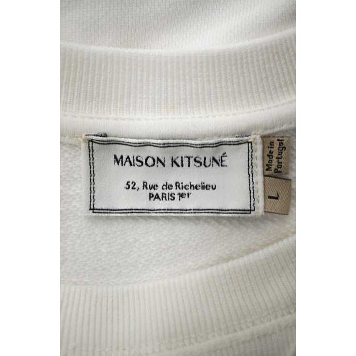 MAISON KITSUNE　メゾンキツネ(メゾンキツネ) スウェット・トレーナー メンズ サイズL Parisienプリント前Vスウェットシャツ 中｜bazzstore｜03