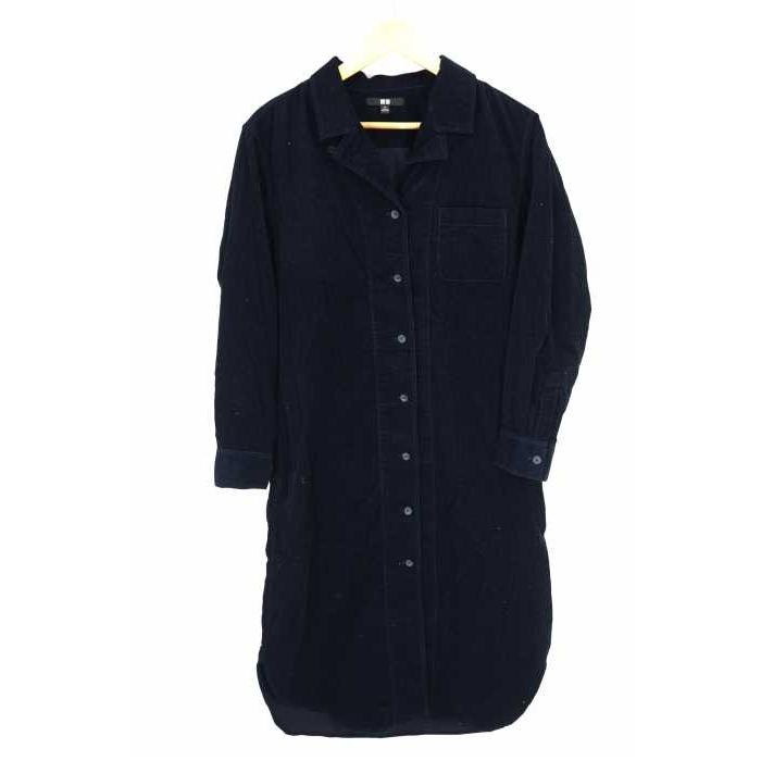 ユニクロ Uniqlo シャツワンピース レディース サイズjpn M コーデュロイロングシャツ 中古 ブランド古着バズストア ブランド古着販売のbazzstore 通販 Yahoo ショッピング