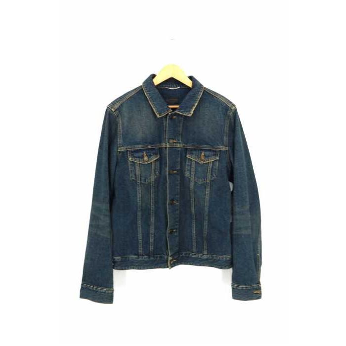 若者の大愛商品 Laurent Saint サンローランパリ サンローランパリ Paris Laurent Saint Paris ブランド古着 中古 ヴィンテージ加工デニムジャケット サイズ表記無 メンズ デニムジャケット ジャケット Affaires Sociales Gouv Cg