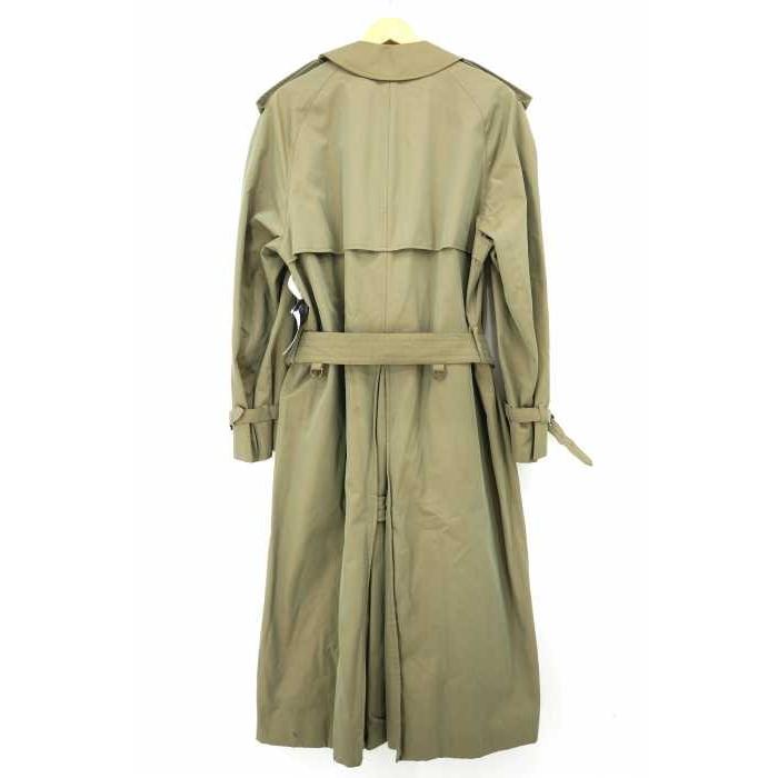 感謝価格 イングランド製 サイズ5 メンズ トレンチコート Aquascutum アクアスキュータム 緑系 アクアスキュータム Aquascutum 玉蟲 ブランド古着 中古 裏地チェックロングトレンチコート コート アウター Services Luthercare Com