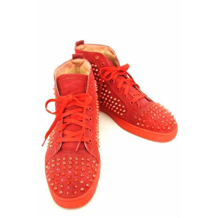 クリスチャンルブタン Christian Louboutin スニーカー メンズ サイズ表記無 ルイス スタッズ スエードハイカットスニーカー 中古 ブランド古着販売のbazzstore 通販 Yahoo ショッピング