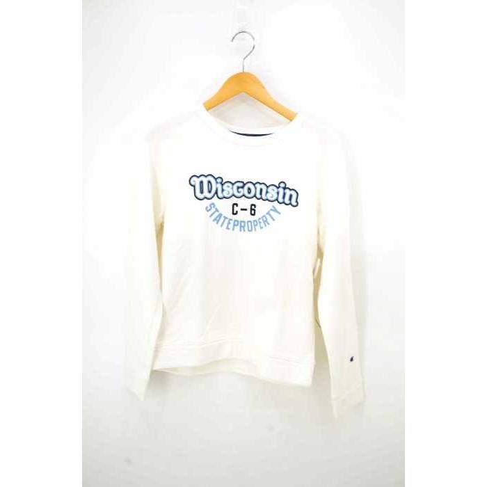 チャンピオン Champion スウェット トレーナー レディース サイズjpn L フロントプリント クルーネックスウェット 中古 ブランド古着バズ ブランド古着販売のbazzstore 通販 Yahoo ショッピング