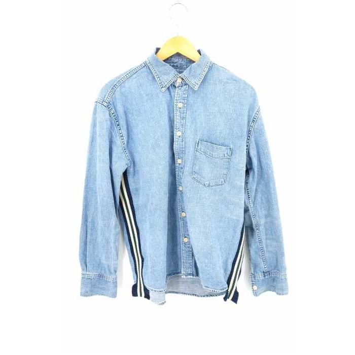 ビッグ割引 デニム脇ラインシャツ サイズjpn S メンズ シャツ Relief Remi レミレリーフ コットン 青系 レミレリーフ Relief Remi 中古 ブランド古着バズストア トップス Dagl Tg
