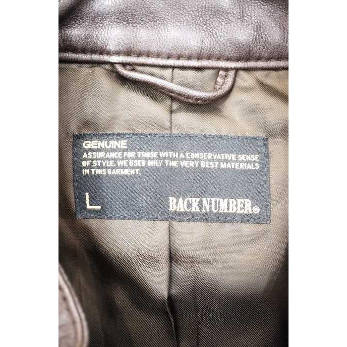 激安 ジャケット Back Number バックナンバー 茶系 ゴートレザー バックナンバー Back Number ライダースジャケット メンズ サイズjpn L ゴートレザー シングルライダースジャケット 中古 ブランド古着 Www Threeriversofs Com