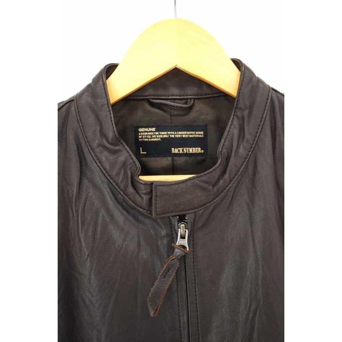 激安 ジャケット Back Number バックナンバー 茶系 ゴートレザー バックナンバー Back Number ライダースジャケット メンズ サイズjpn L ゴートレザー シングルライダースジャケット 中古 ブランド古着 Www Threeriversofs Com