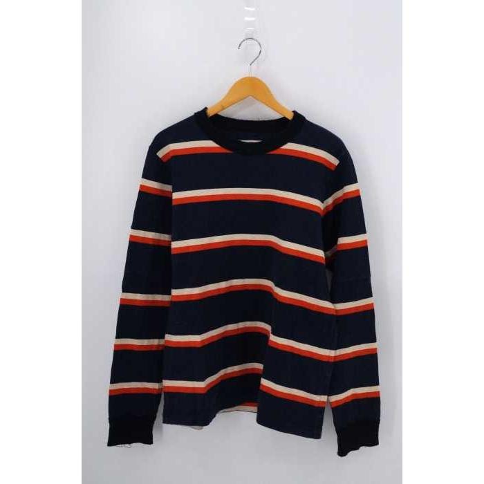サカイ Sacai カットオフ加工 ボーダーカットソー クルーネックtシャツ メンズ 3 中古 ブランド古着バズストア 0818 ブランド古着販売のbazzstore 通販 Yahoo ショッピング