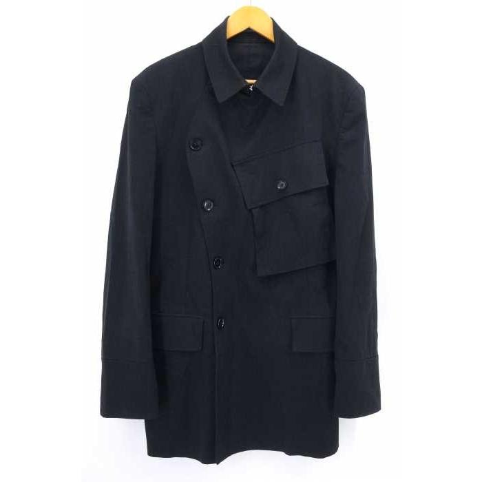 ヨウジヤマモトプールオム Yohji Yamamoto Pour Homme 08ss 敗残兵期 リネン混ステンカラーコート 中古 1215 ブランド古着販売のbazzstore 通販 Yahoo ショッピング