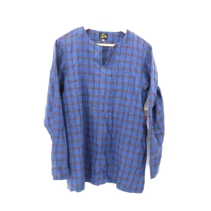 ニードルス Needles チェック柄スキッパーシャツプルオーバー メンズ M 中古 ブランド古着販売のbazzstore 通販 Yahoo ショッピング