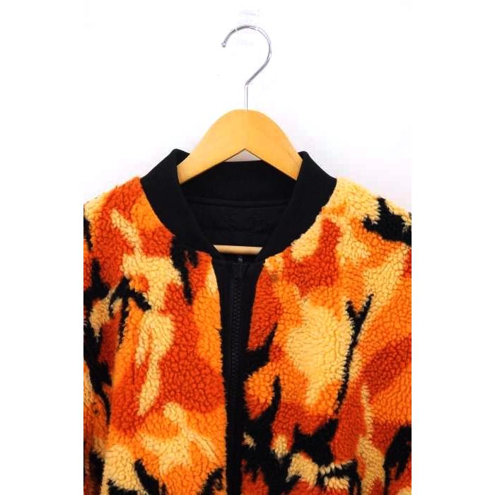 マルシェノア M+RC NOIR camo fleece reversible bomber フリースリ 