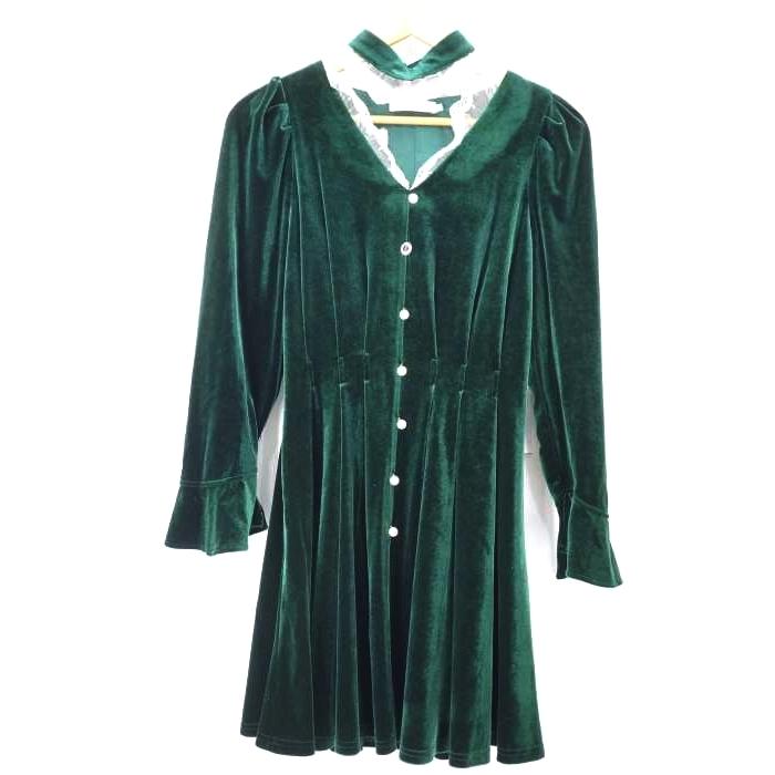 アンクルピーターパン Uncle Peterpan 翠玉の告白ベルベットワンピース レディース M 中古 ブランド古着バズストア 1009 ブランド古着販売のbazzstore 通販 Yahoo ショッピング