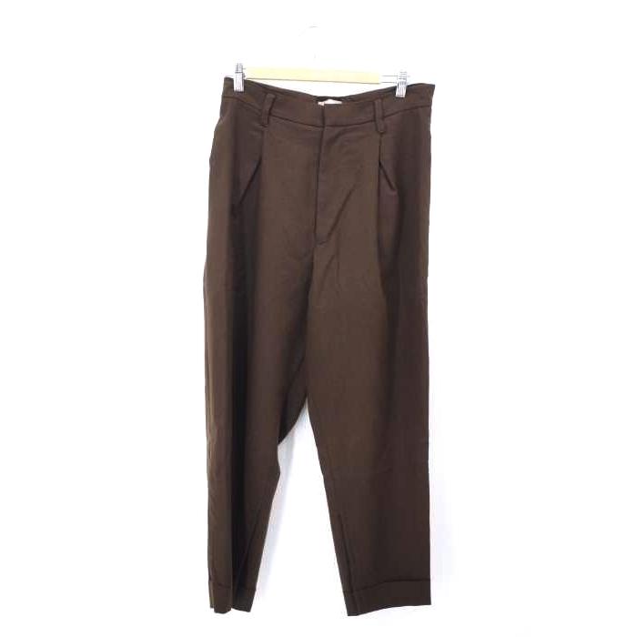 新作 裾スリットウールワイドテーパードスラックス Pants Slit Ford J W Bed ベッドフォード ブランド古着バズストアbazzstore メンズ メンズ 古着 中古 1 ボトムス パンツ