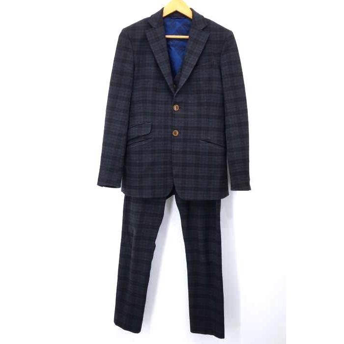 ヴィヴィアンウエストウッドマン Vivienne Westwood Man チェック柄3ピースセットアップ メンズ 44 中古 12 ブランド古着販売のbazzstore 通販 Yahoo ショッピング