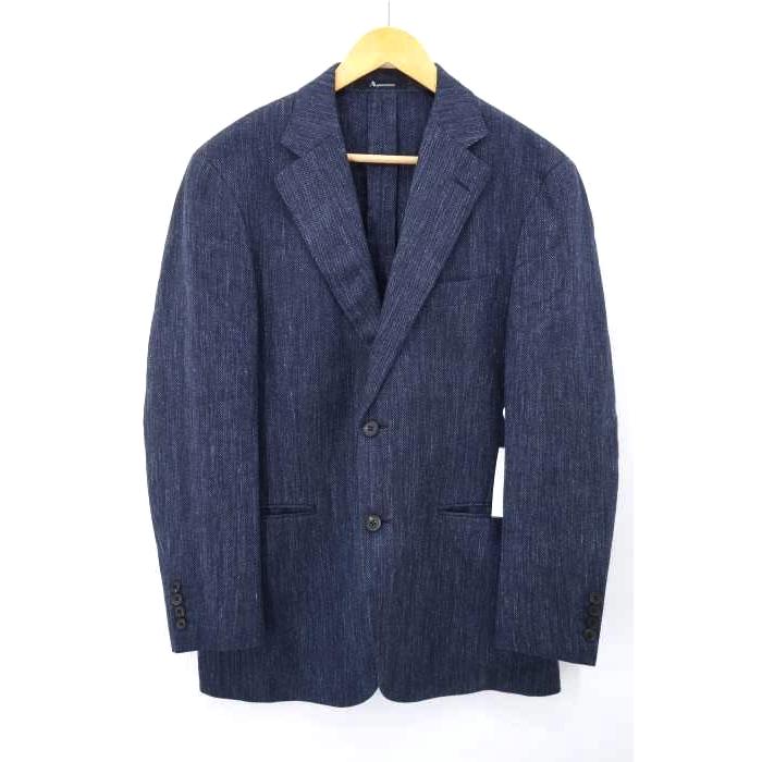 アクアスキュータム Aquascutum ウールリネン シングルテーラードジャケット メンズ 46 中古 2103 ブランド古着販売のbazzstore 通販 Yahoo ショッピング