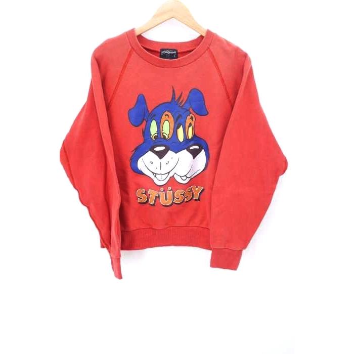 ステューシー Stussy キャラクタープリントクルーネックスウェット レディース S 中古 古着 ブランド 古着販売のbazzstore 通販 Yahoo ショッピング