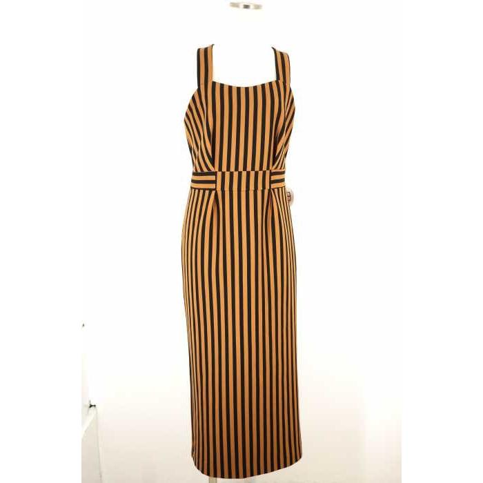 マウジー Moussy ワンピース レディース サイズ1 ストライプロングドレス 中古 ブランド古着バズストア 0318 ブランド古着販売のbazzstore 通販 Yahoo ショッピング