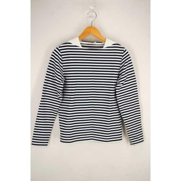 ハイク Hyke コットン ボーダーカットソー クルーネックtシャツ レディース 0 2 中古 ブランド古着バズストア 0331 ブランド古着販売のbazzstore 通販 Yahoo ショッピング