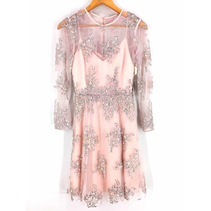 テッドベーカー Ted Baker ビジュー付きチュールシースルーワンピース ワンピース レディース 0 中古 ブランド古着バズストア 0615 ブランド古着販売のbazzstore 通販 Yahoo ショッピング